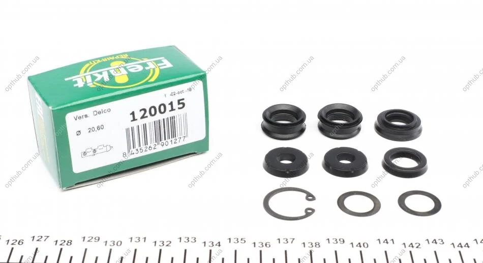 Ремкомплект циліндра гальмівного (головного) Opel Kadett 84-89 (d=20,6mm) Delc UA63 FRENKIT 120015 (фото 1)