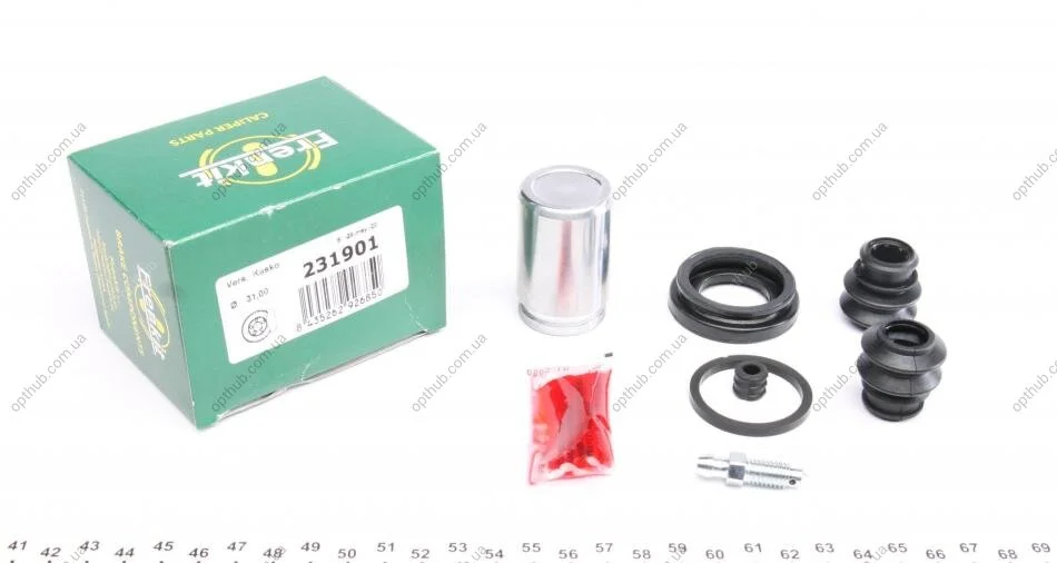Ремкомплект супорта (заднього) Hyundai Accent/KIA Rio 05-11 (d=30.9mm) (+поршень) (Kask) (opt-om) FRENKIT 231901 (фото 1)