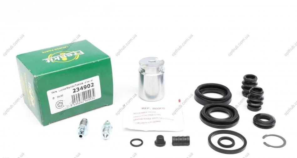 Ремкомплект супорта (заднього) Mazda 6 02-08 (d=34mm)(+ поршень)(Tokic) UA63 FRENKIT 234902 (фото 1)