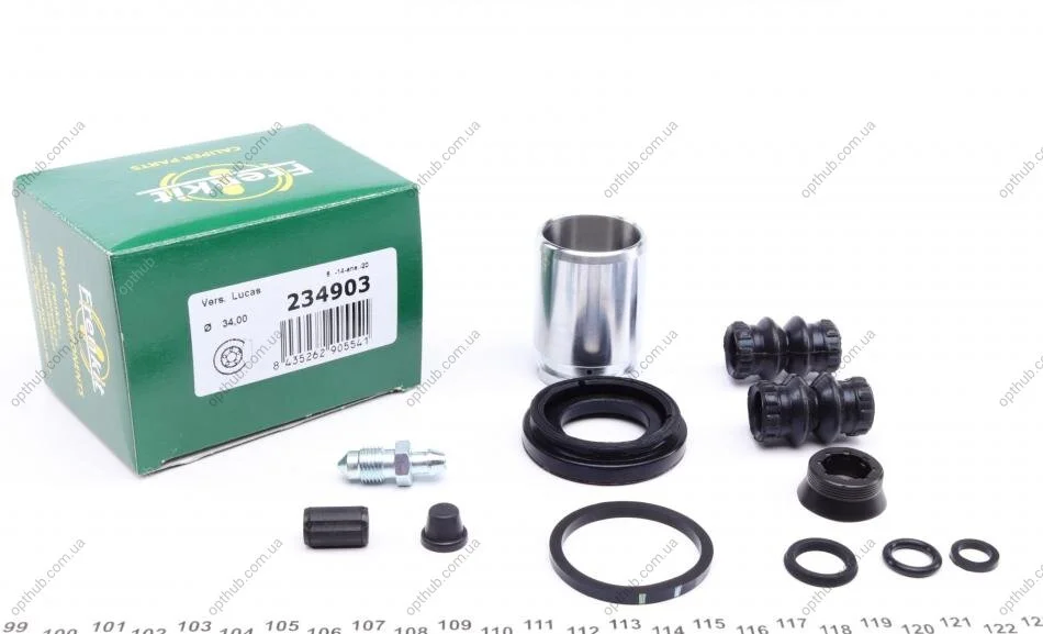 Ремкомплект суппорта (заднего) Opel Astra 98-09 (d=34mm) (Lucas) (+поршень)) UA63 FRENKIT 234903 (фото 1)