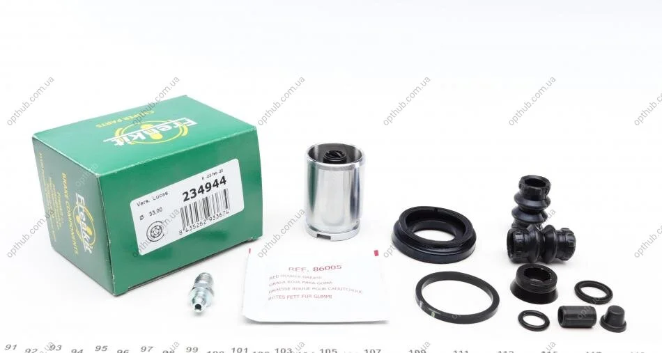 Ремкомплект суппорта (заднего) Renault Megane 01- (d=34mm) (Lucas/TRW) (+1 поршень с механизмом) UA63 FRENKIT 234944 (фото 1)