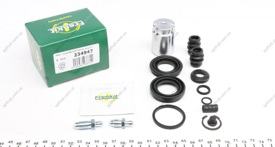 Ремкомплект суппорта (заднего) Mazda 6/Nissan Primera 96-08 (d=34mm) (+поршень с механизмом) (Toki UA63 FRENKIT 234947 (фото 1)