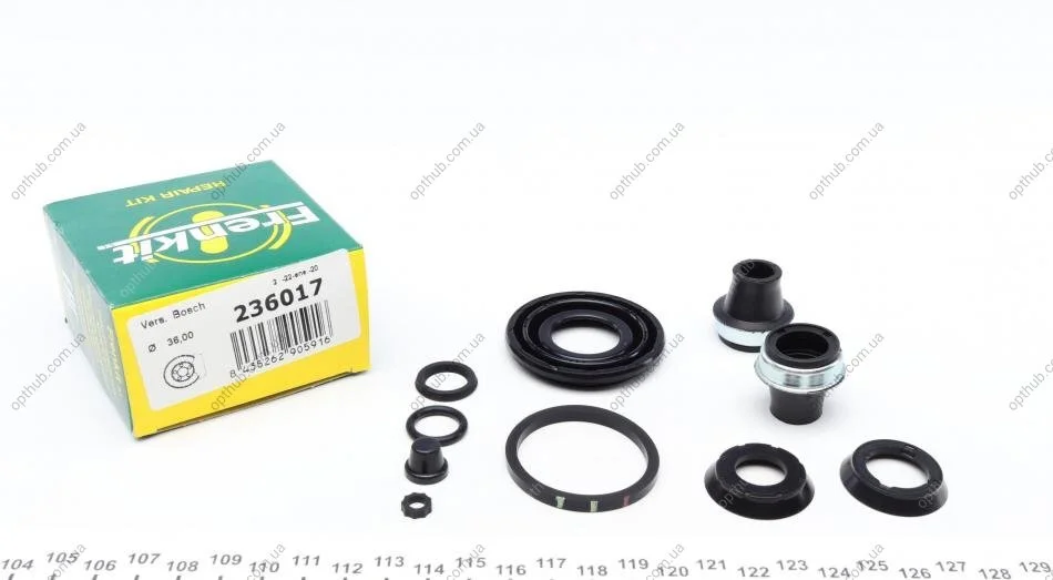 Ремкомплект суппорта (заднего)) Opel Astra G/Zafira 96-09 (d=36mm) (Bosch) (opt-om) FRENKIT 236017 (фото 1)