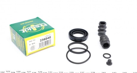 Ремкомплект супорта (заднього) MB SLK (R172) 11- (d=36mm) (TRW) (opt-om) FRENKIT 236040