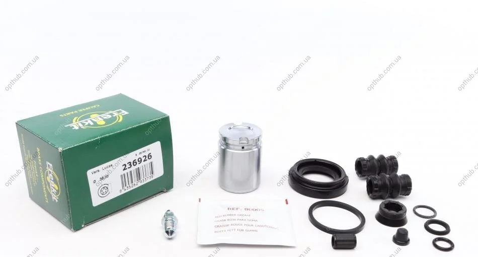 Ремкомплект суппорта (заднего) Opel Astra G/H//Zafira 98-10 (d=36mm) (Lucas) (+поршень с механизмом) UA63 FRENKIT 236926 (фото 1)