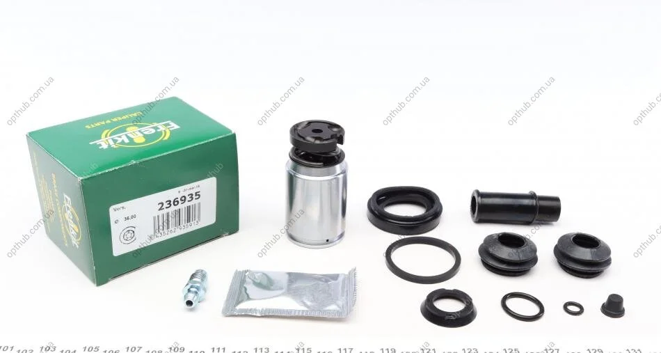 Ремкомплект суппорта (заднего) (L) Renault Laguna 01- (d=36mm) (+поршень с механизмом) (Brembo) UA63 FRENKIT 236935 (фото 1)