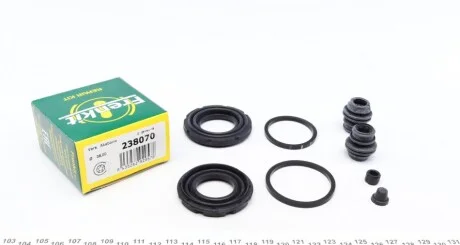 Ремкомплект супорта (переднього) Honda Accord VIII 08- (d=38/43mm) (Akebono) (opt-om) FRENKIT 238070