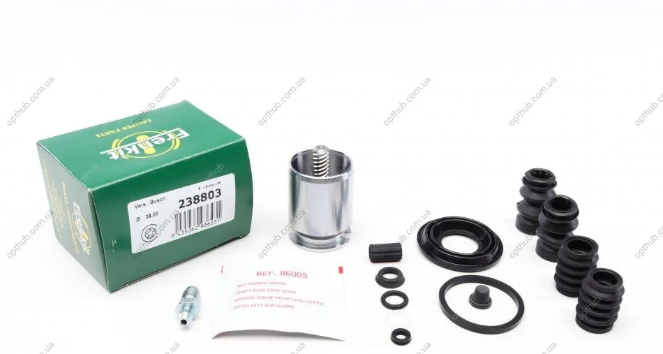 Ремкомплект суппорта (заднего) (R) VW Caddy III 04-15 (d=38mm) (+поршень с механизмом) (Bosch) UA63 FRENKIT 238803 (фото 1)