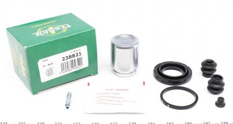 Ремкомплект супорта (заднього) Nissan Leaf 10- (d=38mm) (Akebono) (+поршень) (opt-om) FRENKIT 238821