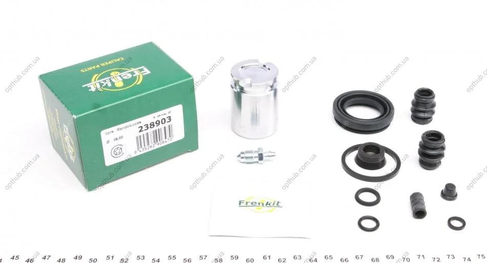 Ремкомплект супорта (заднього) Nissan Primera/Almera 96-11 (d=38mm) (+поршень) (Lucas/Trw) (opt-om) FRENKIT 238903 (фото 1)