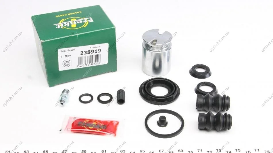 Ремкомплект суппорта (заднего) Ford Mondeo/Citroen C4 04- (d=38mm) (+поршень) (Bosch) (opt-om) FRENKIT 238919 (фото 1)