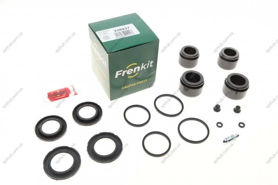 Ремкомплект супорта (переднього) Alfa Romeo 166 98-07/Peugeot 607 00-11(d=38mm)(+ 4 поршня)(Br (opt-om) FRENKIT 238937 (фото 1)