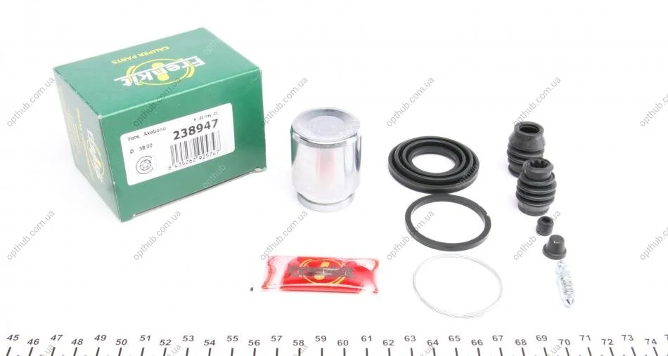 Ремкомплект суппорта (заднего) Subaru Forester/Legacy 97- (d=38mm) (+поршень) (Akebono) UA63 FRENKIT 238947 (фото 1)