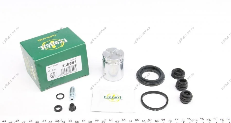 Ремкомплект супорта (заднього) Honda Accord 2.0/2.2 CRDi 08- (d=38mm) (+поршень) (Nih) (opt-om) FRENKIT 238963 (фото 1)