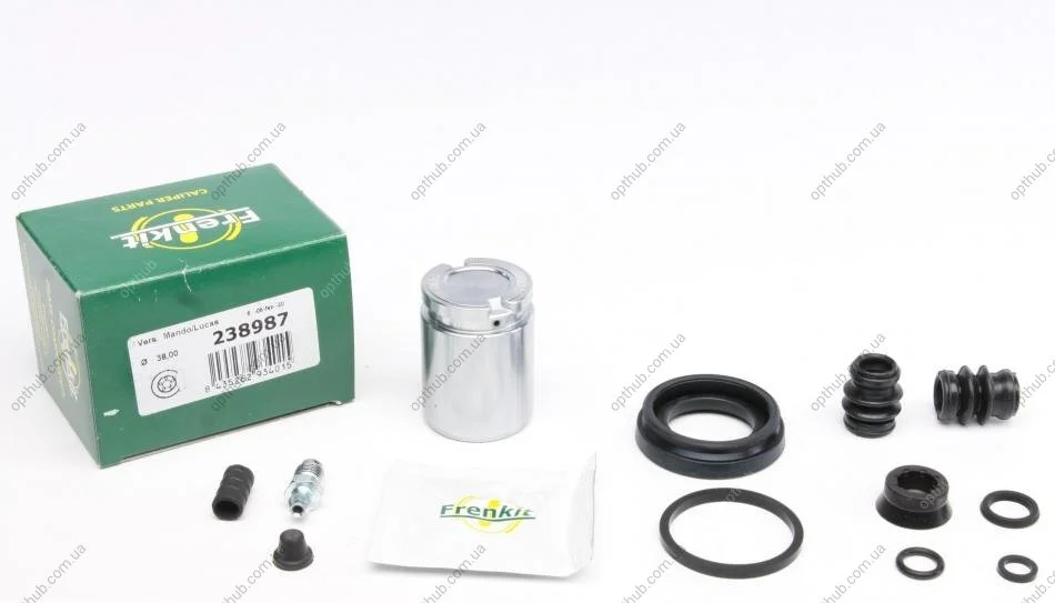 Ремкомплект супорта (заднього) Nissan Primera/Almera 96-11 (d=38mm) (+поршень з механізмом) (L (opt-om) FRENKIT 238987 (фото 1)