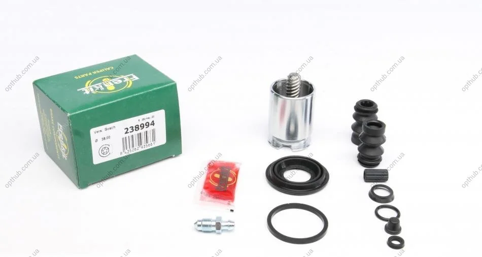 Ремкомплект супорта (заднього) (R) Citroen C4/Toyota Avensis 06- (d=38mm) (+поршень з механізм (opt-om) FRENKIT 238994 (фото 1)