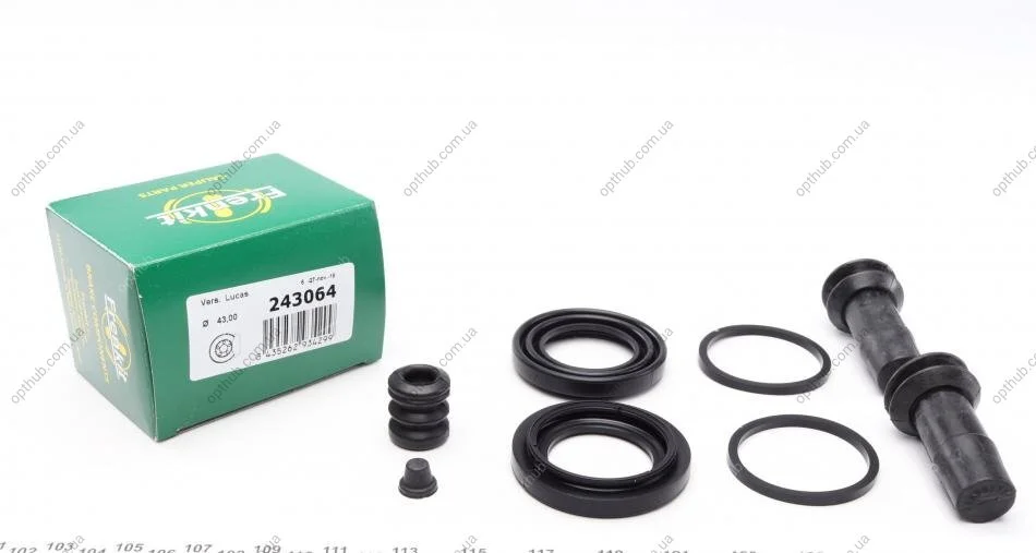 Ремкомплект супорта (переднього) Audi 100/A4/A6/A8 91-02 (d=43mm) (Lucas) (opt-om) FRENKIT 243064 (фото 1)