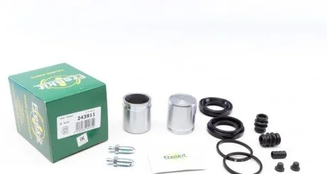 Ремкомплект супорта (переднього) Mitsubishi L200 01-05 (d=43mm) (+2 поршня) (Nissin/Tokico) UA63 FRENKIT 243911