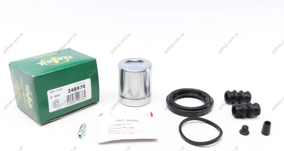 Ремкомплект супорта (переднього) Opel Combo 1.7 CDTi 01- (d=48mm) (+поршень) (Lucas) (opt-om) FRENKIT 248970 (фото 1)