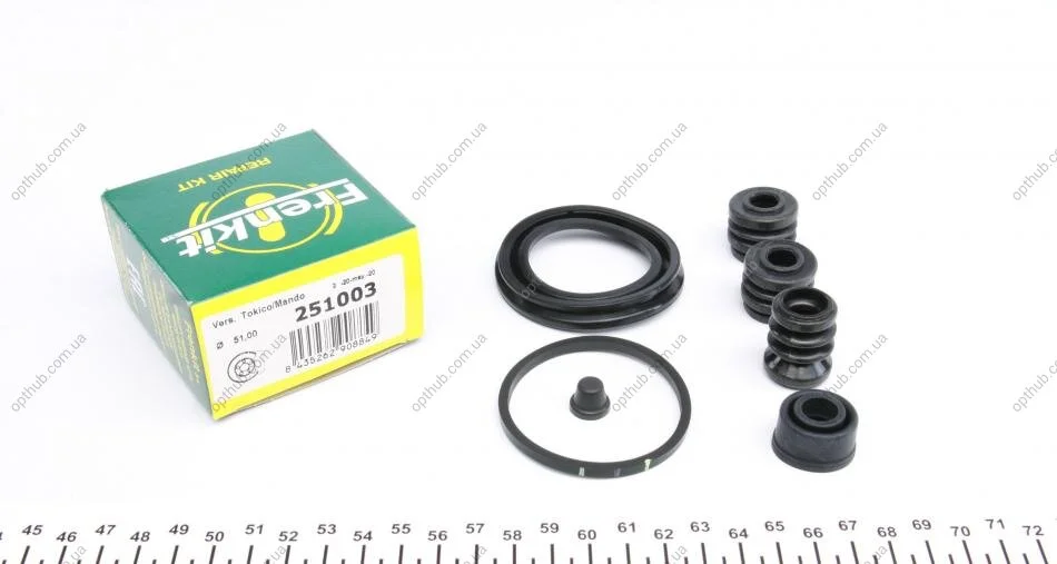 Ремкомплект супорта (переднього) Hyundai Accent I 94-00/I10/I20 08- (d=51mm) (Mando) (opt-om) FRENKIT 251003 (фото 1)