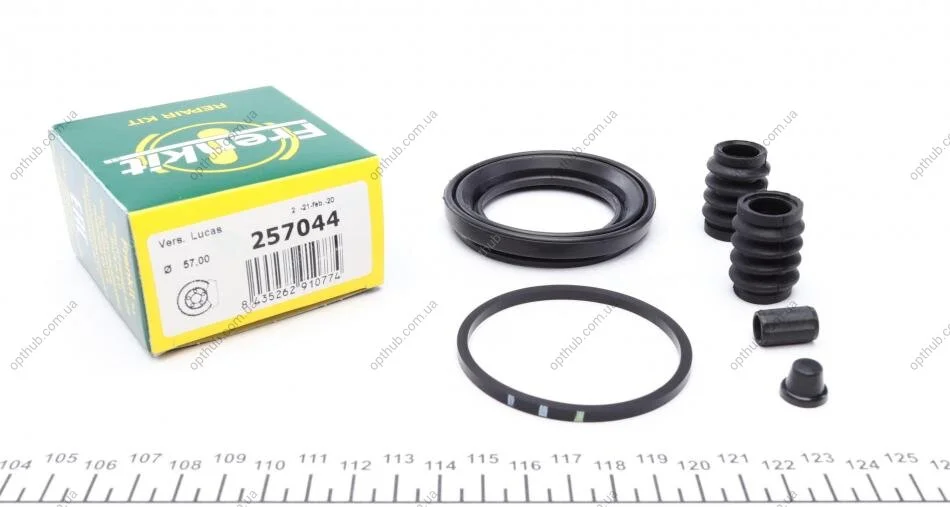 Ремкомплект суппорта (переднього) Nissan Almera/Primera 00- (d=57mm) (Lucas) (opt-om) FRENKIT 257044 (фото 1)