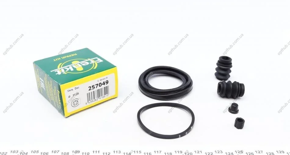 Ремкомплект суппорта (переднього) Hyundai Elantra/Chevrolet Epica 00- (d=57mm) (Mando) UA63 FRENKIT 257049 (фото 1)