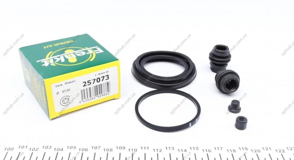Ремкомплект суппорта (переднього) Nissan Juke 10- (d=57mm) (Nissin) (opt-om) FRENKIT 257073 (фото 1)