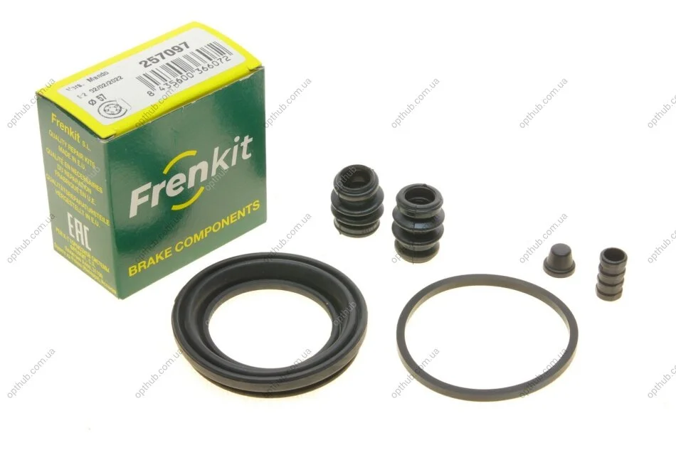 Ремкомплект суппорта (переднього) Hyundai Coupe 01-09 (d=57mm) Mando (opt-om) FRENKIT 257097 (фото 1)