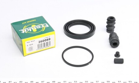 Ремкомплект суппорта (переднього) Toyota Corolla 13- (d=60mm) (Bosch) (opt-om) FRENKIT 260069