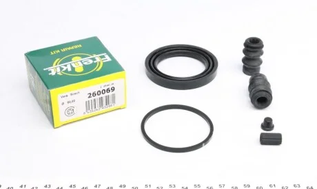 Ремкомплект супорта (переднього) Toyota Corolla 13- (d=60mm) (Bosch) (opt-om) FRENKIT 260069