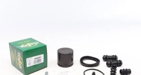 Ремкомплект супорта (заднього) MB C-class (W204) 07- (d=60mm) (+поршень) (TRW) UA63 FRENKIT 260967