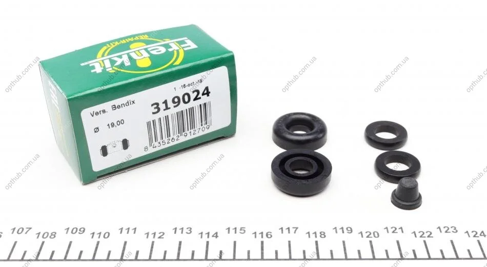 Ремкомплект циліндра гальмівного (заднього) Fiat Panda 85- (d=19mm) (Bendix) (opt-om) FRENKIT 319024 (фото 1)