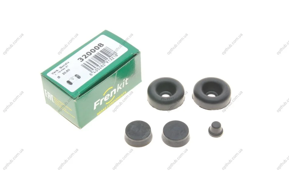 Ремкомплект циліндра гальмівного (заднього) Jeep Cherokee/Wrangler 83-01 (d=20.6mm) (opt-om) FRENKIT 320008 (фото 1)