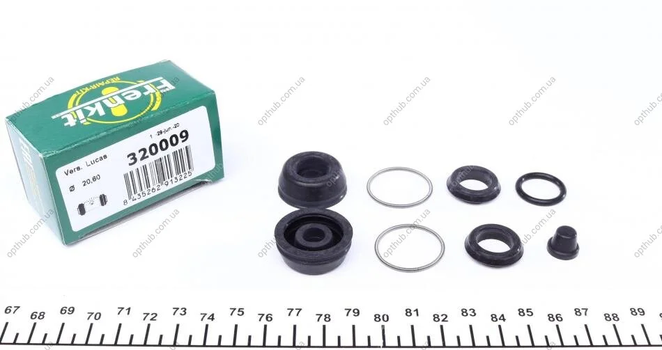 Ремкомплект циліндра гальмівного (заднього) BMW/Citroen/Ford (d=20.6mm) (Lucas) (opt-om) FRENKIT 320009 (фото 1)