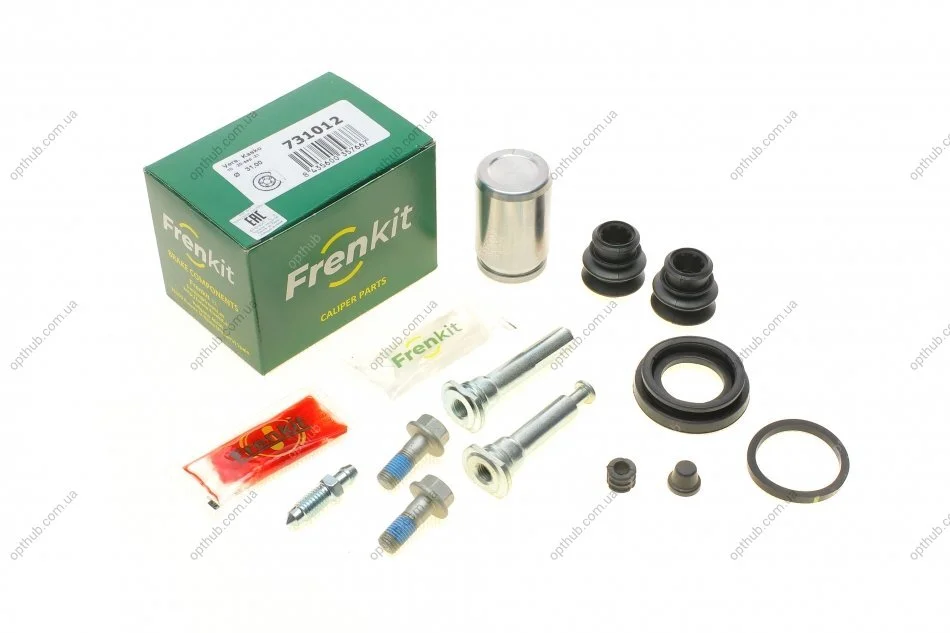 Ремкомплект супорта (заднього) Hyundai Accent/Kia Rio 05-11 (d=30.9mm) (+поршень/направляюча) (opt-om) FRENKIT 731012 (фото 1)
