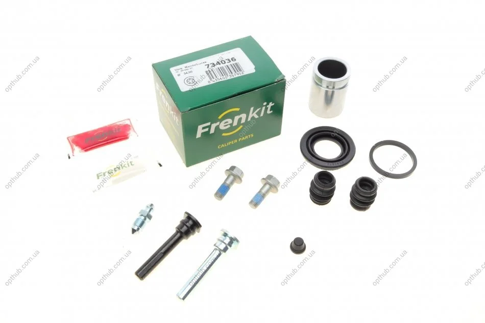 Ремкомплект суппорта (заднего) Hyundai Sonata 98-04 (d=34mm) (Mando) (+поршень/направляющая)) UA63 FRENKIT 734036 (фото 1)