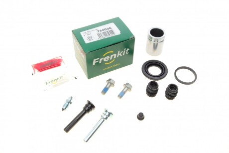 Ремкомплект супорта (заднього) Hyundai Sonata 98-04 (d=34mm) (Mando) (+поршень/направляюча) UA63 FRENKIT 734036