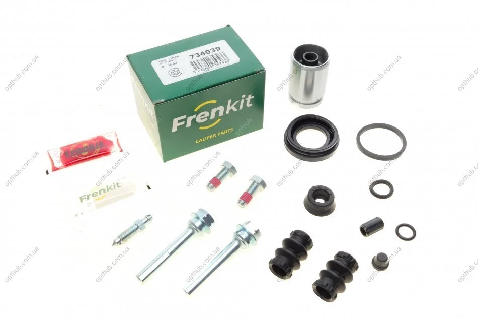 Ремкомплект суппорта (заднего) Renault Megane 01- (d=34mm) (TRW) (+поршень/направляющая) (opt-om) FRENKIT 734039 (фото 1)