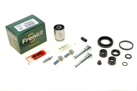 Ремкомплект супорта (заднього) Kia Picanto 1.0/1.1 04- (d=34mm) (+ поршень/направляюча) (Kasko (opt-om) FRENKIT 734041