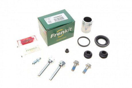 Ремкомплект супорта (заднього) Kia Soul 09- (d=34mm) (+поршень/направляюча) (Mando) (opt-om) FRENKIT 734047