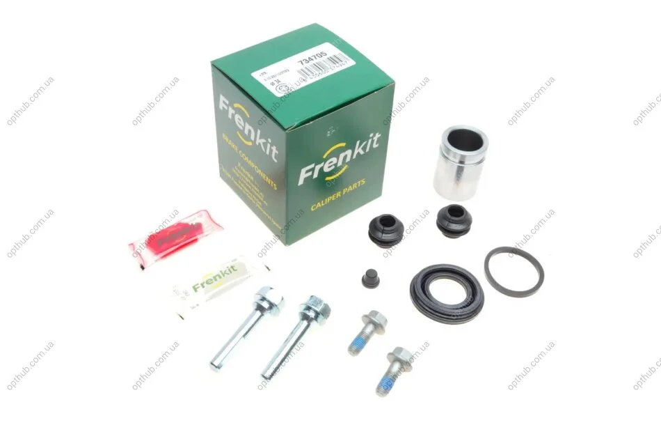 Ремкомплект супорта (заднього) Kia Soul 09- (d=34mm) (Mando) (+поршень/направляюча) SuperKit (opt-om) FRENKIT 734705 (фото 1)