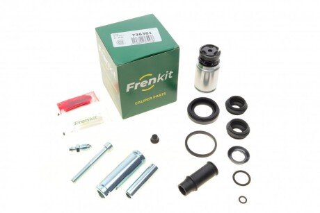 Ремкомплект супорта (заднього) Renault Laguna 01- (d=36mm) (Brembo) (+поршень/направляюча) UA63 FRENKIT 736301