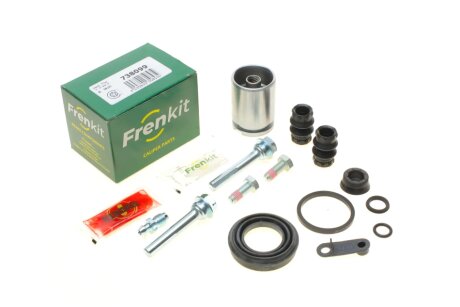 Ремкомплект супорта (заднього) Mini Cooper 10-16 (d=38) (+поршень/направляюча) (Trw) (opt-om) FRENKIT 738099