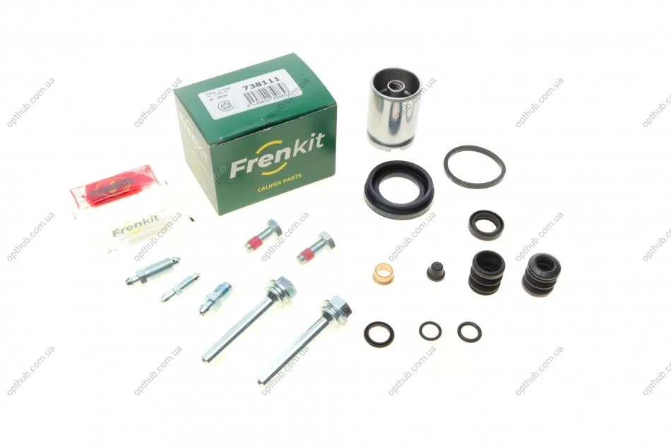 Ремкомплект суппорта (заднего) VW Caddy III (d=38mm) Lucas (+поршень/направляющая) UA63 FRENKIT 738111 (фото 1)