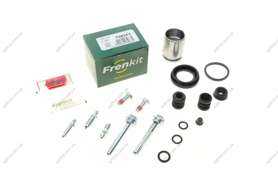 Ремкомплект супорта (заднього) VW Golf/Passat 91-99 (d=38mm) (Lucas) (+поршень/направляюча) UA63 FRENKIT 738112 (фото 1)