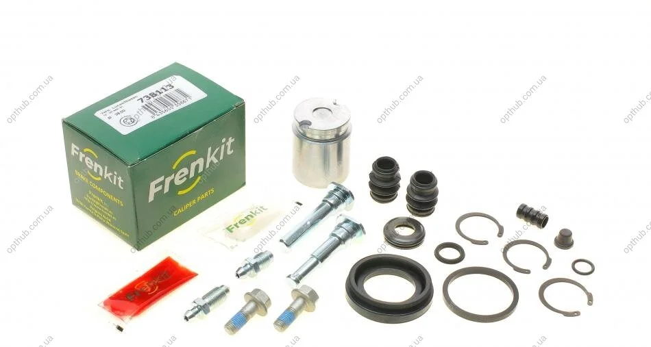 Ремкомплект супорта (заднього) Nissan Maxima 99-03 (d=38mm) (+ поршень/направляюча) (Lucas) UA63 FRENKIT 738113 (фото 1)