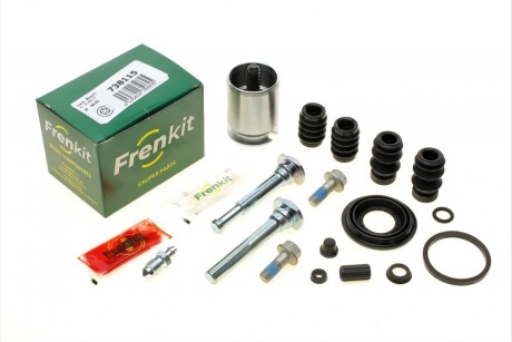 Ремкомплект супорта (заднього) (L) VW Caddy III 04-15 (d=38mm) (Bosch) (+поршень/направляюча) UA63 FRENKIT 738115