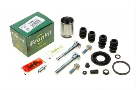Ремкомплект супорта (заднього) (L) VW Caddy III 04-15 (d=38mm) (Bosch) (+поршень/направляюча) UA63 FRENKIT 738115