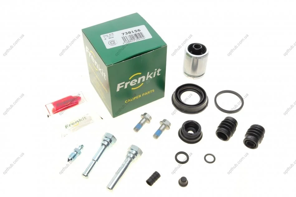 Ремкомплект супорта (заднього) Chevrolet Cruze/Zafira 09- (d=38mm) (Ate) (+поршень/направляюча) UA63 FRENKIT 738156 (фото 1)