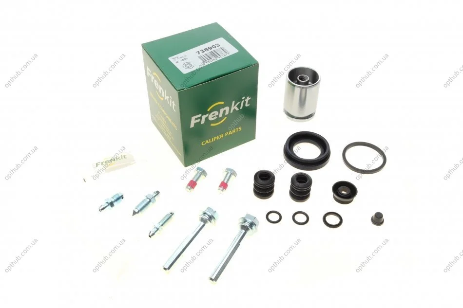 Ремкомплект суппорта (заднего) VW Golf/Passat (d=38mm) (+поршень/направляющая) (Lucas) UA63 FRENKIT 738903 (фото 1)